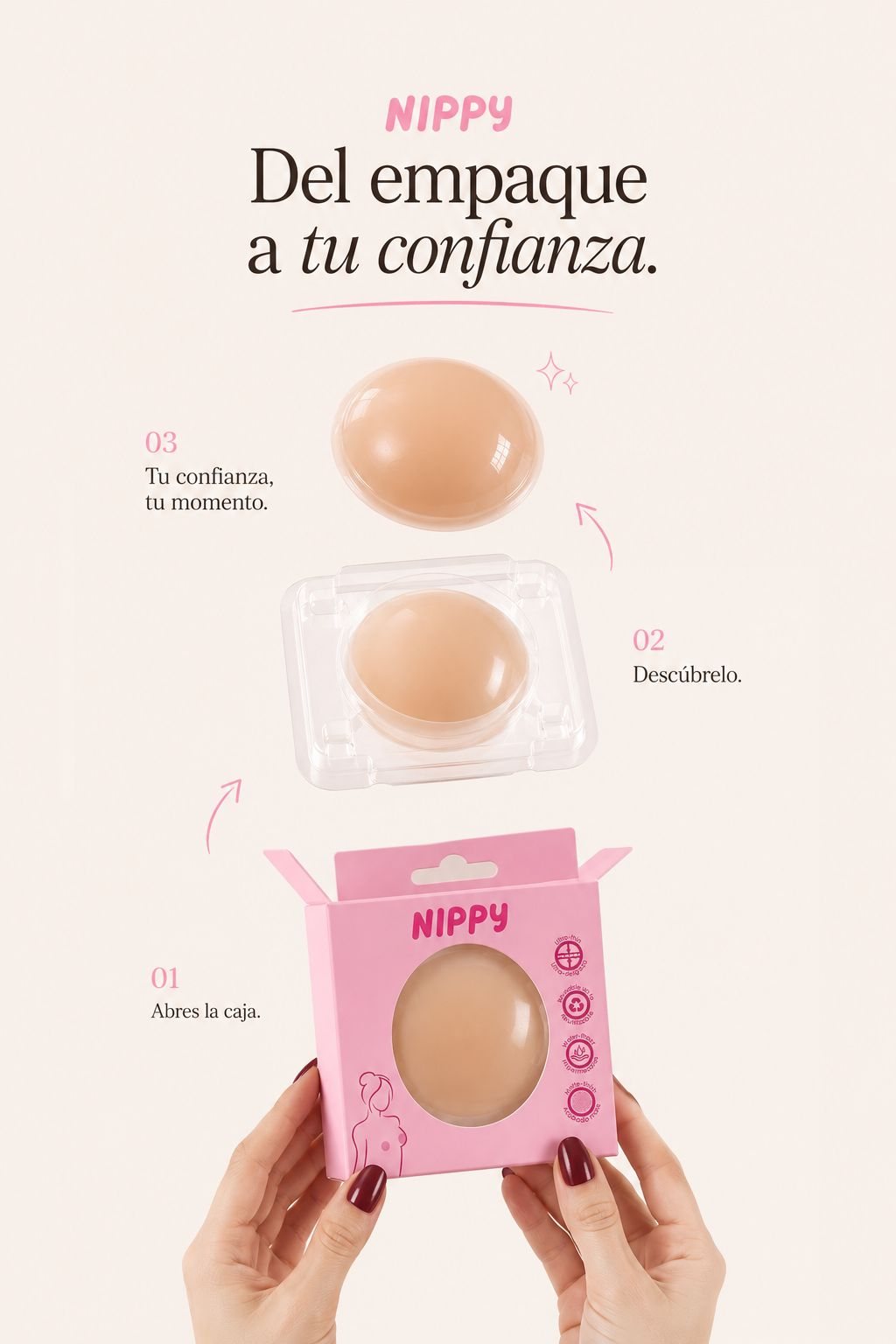 Del empaque a tu confianza: pasos de Nippy